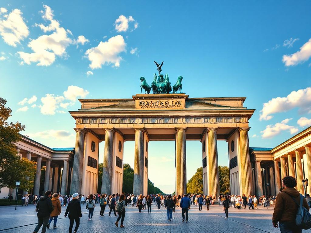 Visiting the Brandenburg Gate in Berlin